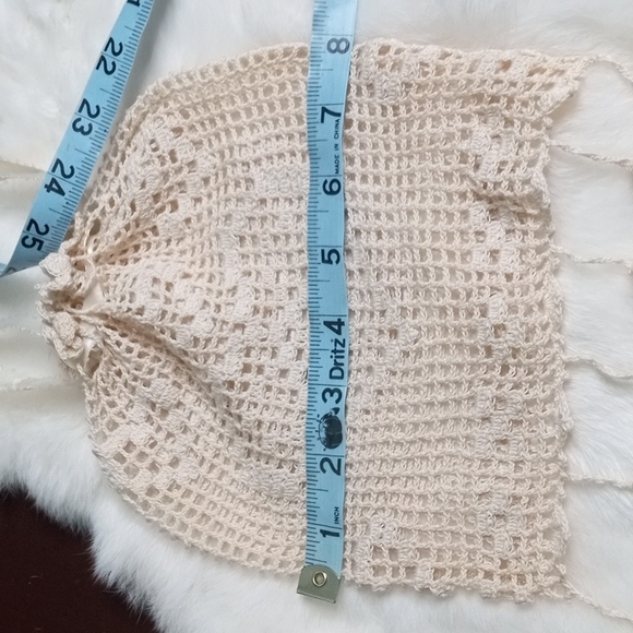 Handmade Ultra Bohemian Draw String Purse With Heart Pattern & Tassels - Picture 8 of 10